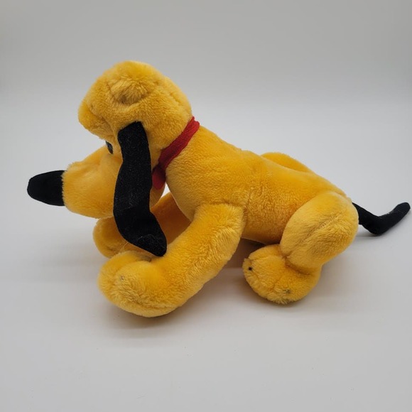Vintage Disneyland‎ Pluto Stuffed Animal with Red Collar 10" - Picture 1 of 10